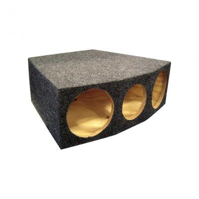 Caixa Vazia para Som Automotivo Caixaria Cornetas E1 Tweeter Trapezoidal para 2 Cornetas Preto