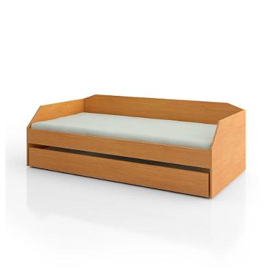 Bicama Solteiro Multifuncional Duo com Cama Auxiliar e Colchões Nature em MDF MDP Duo