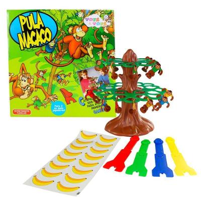 Brinquedo Infantil Pula Macaco de Coordenacao Motora com Macaquinhos e Catapultas Toys & Toys