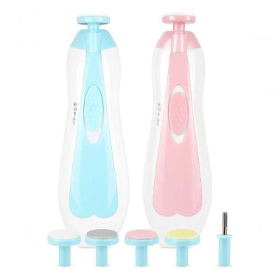 Cortador Aparador de Unha Elétrico para Bebê com 6 Refis Azul Kz Utilidades