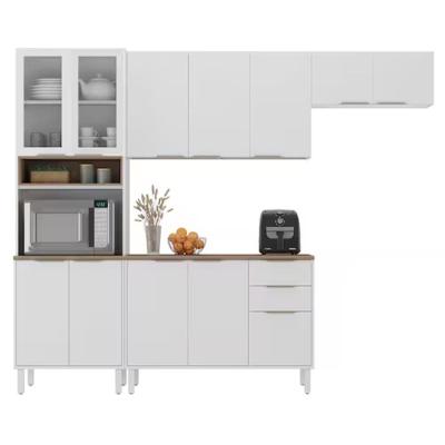 Cozinha Completa Renova 12 Portas 2 Gavetas Aco 270cm Branco Neve Itatiaia