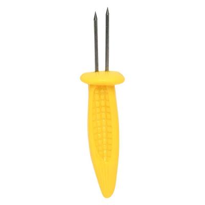Espeto para Milho SF20399 Consumo de Espiga Aco Inoxidavel Silicone Ergonomico Amarelo Mimo Style