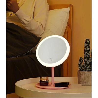 Espelho de Maquiagem com LED e USB Redondo 28cm para Cuidados Diarios Top Rio Comercial