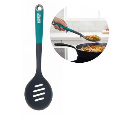 Escumadeira BS41122 para Frituras Polibutileno com Silicone Cabo Ergonômico Cozinha Cinza Baker