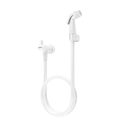 Ducha Higiênica Plus com Registro Parede Trava de Gatilho Branco Zagonel