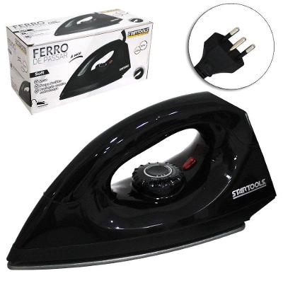 Ferro de Passar Seco Startools Soft 1000W Base Antiaderente Preto 220V