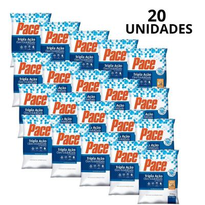 Kit 20 Cloro em Pastilha para Piscina Pace Tripla Ação Tratamento Estabilizado HTH