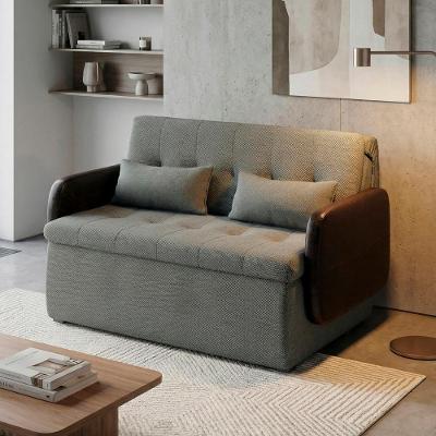 Sofá Cama Retrátil Sissy 2 Lugares 130cm Facto Preto Veludo Matrix
