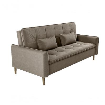 Sofá Cama Donna 3 Lugares Reclinável 206cm Cappucino Veludo Turkey Matrix