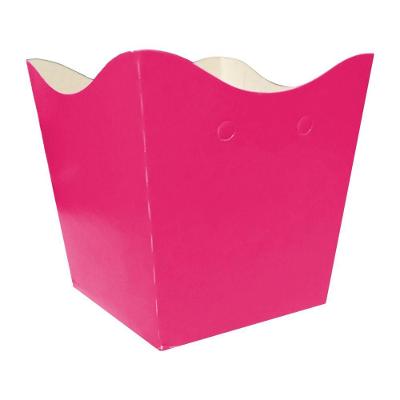 Cachepot De Papel Liso Pink Pequeno - 10 Unidades