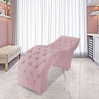 Maca Estofada Estética Cílios Salão Spa Suede Nicole Cor:rosê