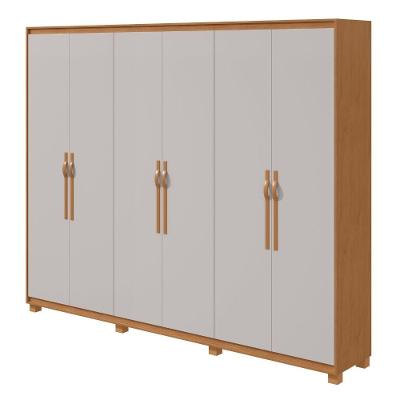 Guarda Roupa Casal Sulivan 6 Portas de Bater 6 Gavetas MDF Madeir-Off