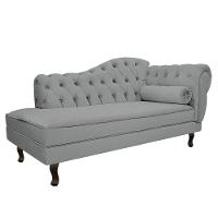 Kit Diva Recamier Diana 185Cm Lado Esquerdo E 01 Poltrona Classic Corano - Amarena Móveis Cinza