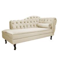 Kit Diva Recamier Diana 160Cm Lado Esquerdo E 02 Poltronas Julia Suede - Amarena Móveis Bege - 5