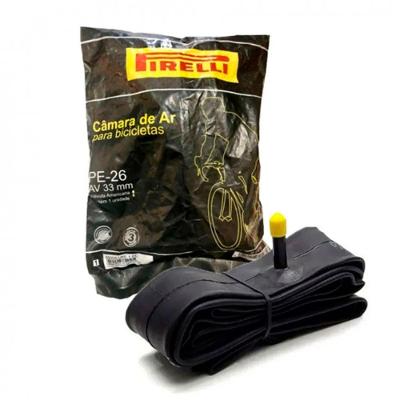 Câmara de Ar Pirelli PE-26 Balão Aro 26 Válvula Schrader