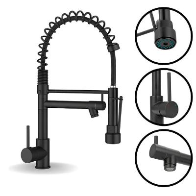 Torneira de Cozinha Monocomando Inox 304 Premium Preto Fosco
