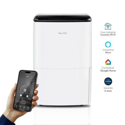 Desumidificador Desidrat Max 500 Wi-fi Filtro Lavável Branco 220V