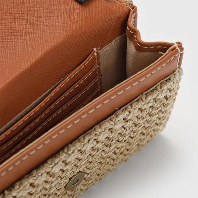 Bolsa Carteira Santa Lolla Carteira Tramado Sintético Bege Feminina