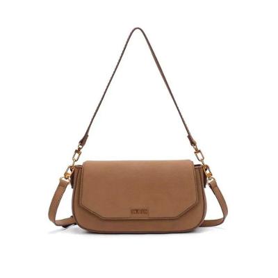 Bolsa Santa Lolla Baguete Média Nobuck Marrom Feminina
