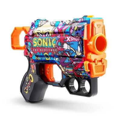 Lançador de Dardos X-Shot Skins Menace Sonic Robotnik 6 Skins Candide