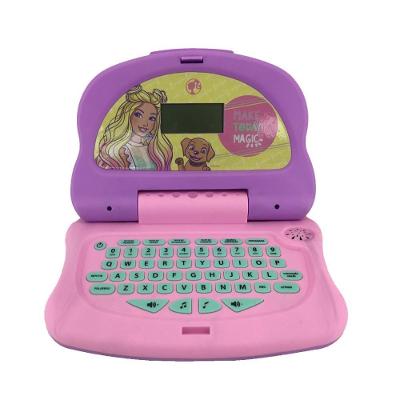 Laptop Infantil Educativo Barbie Charm Tech Bilíngue Português Inglês Rosa Candide