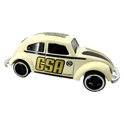 Mini Veículo Die Cast Garagem S.A. Besouro Branco 1:58 Pull Back Candide