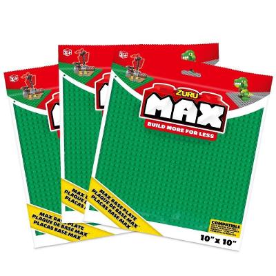 Kit 3 Bases de Construção Max Build 25x25cm Verde Candide