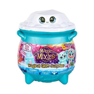 Caldeirão Mágico Magic Mixies Gem Surprise com Pelúcia Azul Candide