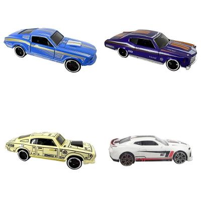 Kit 4 Mini Veículos Die Cast Metal Machine Escala 1:58 Candide