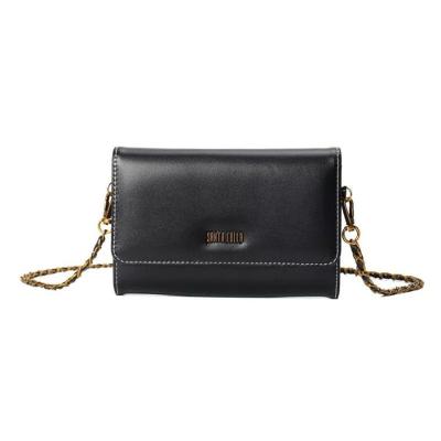 Bolsa Transversal Santa Lolla Carteira com Caixa Soft Preta Feminina