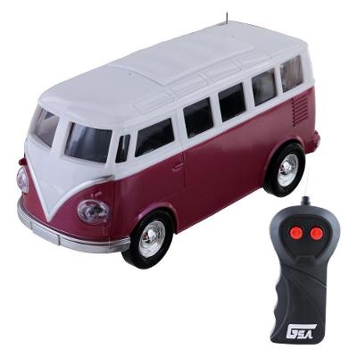 Veículo de Controle Remoto Furgão Garagem S.A. 3 Funções Retrô Vermelho Candide