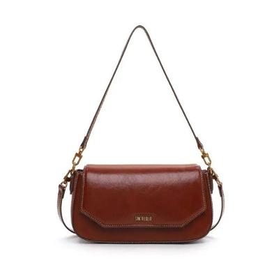 Bolsa Santa Lolla Baguete Média Soft Marrom Brick Feminina