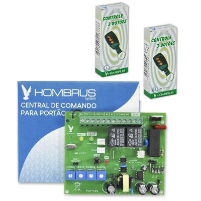 Central de Comando PCH-101 Motor de Portão com 2 Controles Bivolt Hombrus