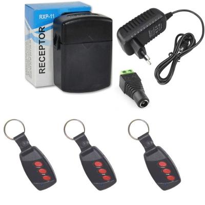 Kit Acionamento Fechadura Elétrica com Receptora 3 Controles Remotos Hombrus