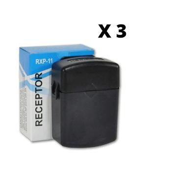 Kit 3 Receptores Controle Remoto 433 Mhz 2 Canais Portão Alarme Hombrus