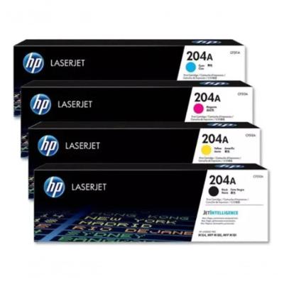 Kit 4 Toner HP 204A para Laserjet M180NW Preto Ciano Amarelo e Magenta