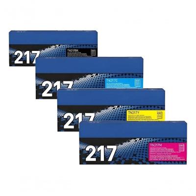 Kit 4 Toner TN217 Preto Ciano Amarelo e Magenta MFC-L3750CDW Original