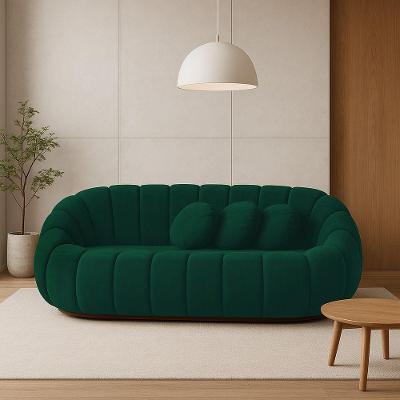 Sofá Cloud Bouclê E03 2 Lugares 190CM Verde D'Rossi