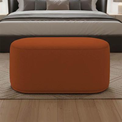 Puff Malu Max Bouclê Espuma Suede Terracota D'Rossi