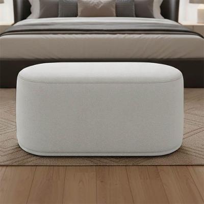 Puff Orgânico Malu Max Bouclê Espuma Suede Cinza D'Rossi