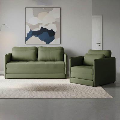 Sofá Cama Dália 2 Lugares Retrátil 154CM Verde Veludo D'Rossi
