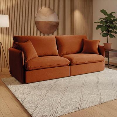 Sofá Lorenzo 3 Lugares Retrátil e Reclinável 194CM Terracota D'Rossi