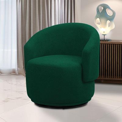 Poltrona Decorativa Orgânica Névoa Bouclê Verde Fibra Siliconada D'Rossi