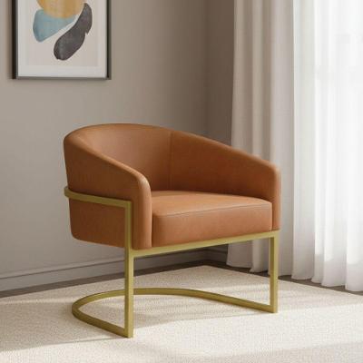 Poltrona Arielle Industrial Sintético Pu Espuma D26 Whisky D'Rossi