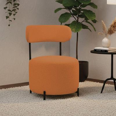 Poltrona Virgínia Decorativa Bouclê Ted D03 Terracota D'Rossi