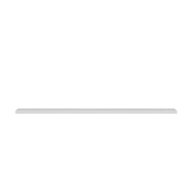 Prateleira Decorativa Curva 218CM MDF com LED Grafite Fosco Marisa L04 D'Rossi