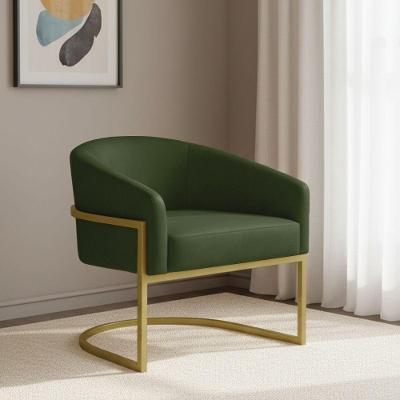 Poltrona Arielle Industrial Sintético Pu Espuma D26 Verde D'Rossi
