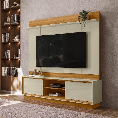 Painel de TV Até 75" Aspen M20 183CM MDP Cumaru e Opala D'Rossi