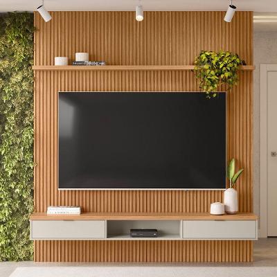 Painel para TV 60" 219CM MDF-MDP Marisa Nature Fosco L04 D'Rossi