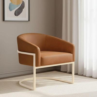 Poltrona Arielle Industrial Sintético PU Espuma D26 Whisky D'Rossi